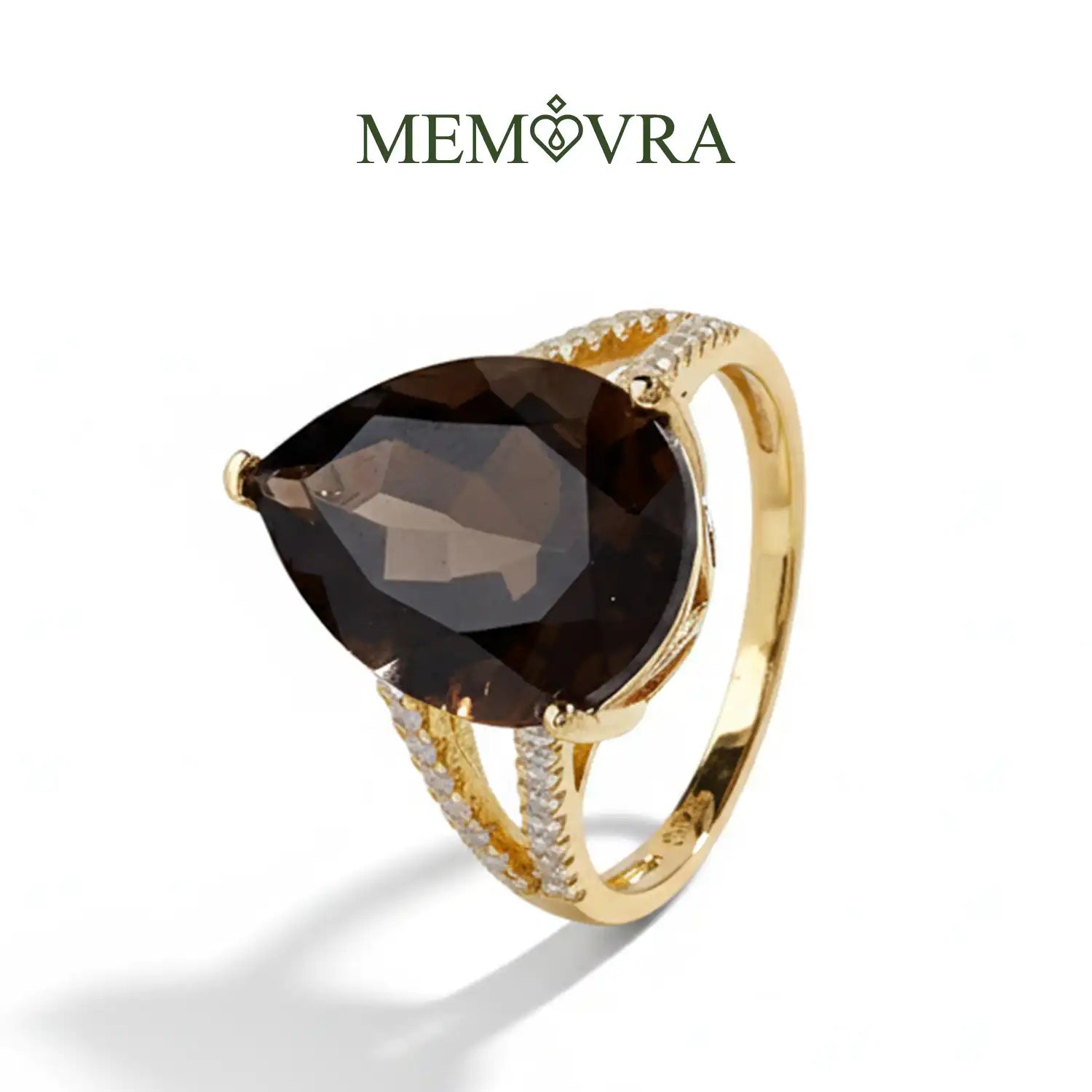 Gorgeous Large Smoky Quartz Sterling Silver Ring